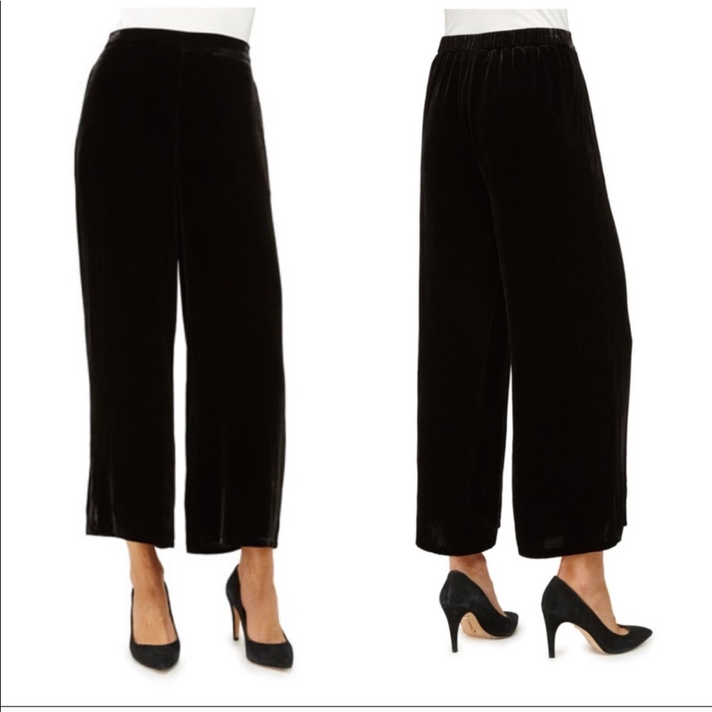 Eileen Fisher | Silk Blend Crushed Velvet Pants